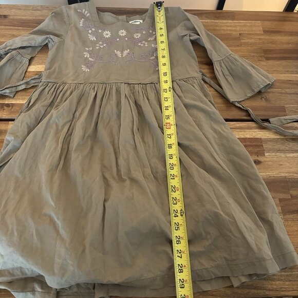 Little Prim Juliet Peasant Short Dress Embroidery Sz 12 Cottagecore Boho Prairie - Picture 16 of 16